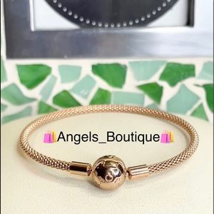 New Pandora Rose Mesh Bracelet